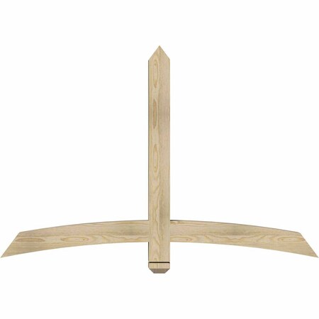 Ekena Millwork Bellingham Rough Sawn Timber Gable Bracket, Douglas Fir, 60"W x 40"H x 4"D x 4"F, 16/12 Pitch GBW060X40X0404BEL00RDF